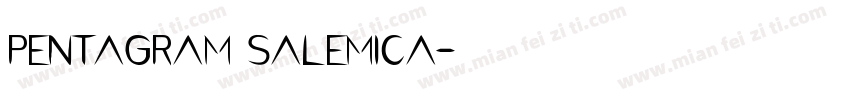 pentagram salemica字体转换